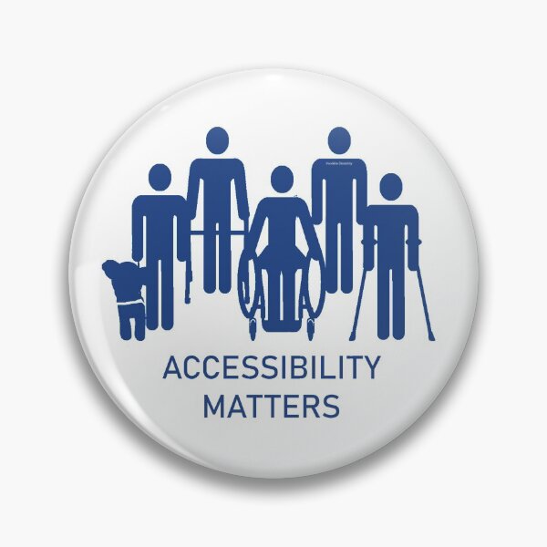 Item preview, Accessibility Matters (blue color) designed and sold by jenstarzec.