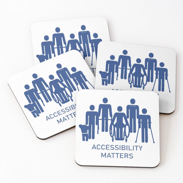 Item preview, Accessibility Matters (blue color) designed and sold by jenstarzec.