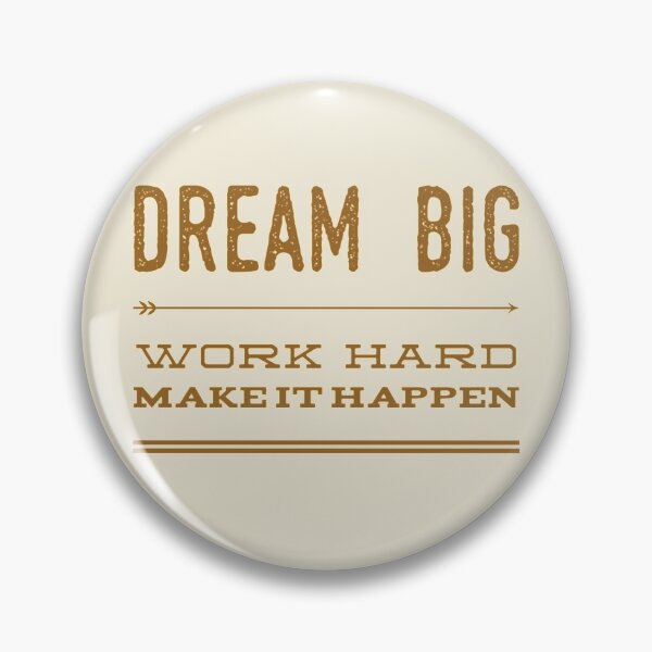 Item preview, Dream big work hard make it happen typography text art quote by Word Fandom - wordfandom designed and sold by Kerry Pritchard.