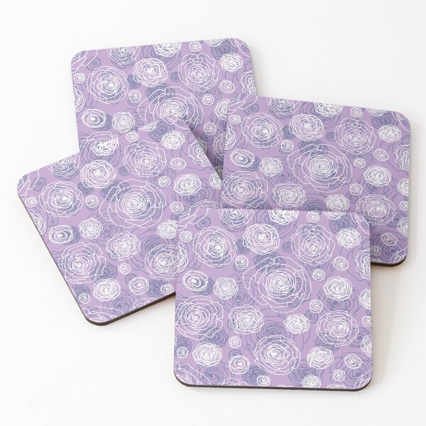 Item preview, Floral sketch seamless pattern on lilac s designed and sold by Yulia Chepurova.