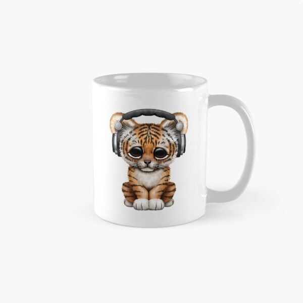 Item preview, Cute Tiger Cub Dj Wearing Headphones  designed and sold by JeffBartels.