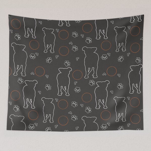 Item preview, Neon dogs and paws, greyhound designed and sold by FannFann.