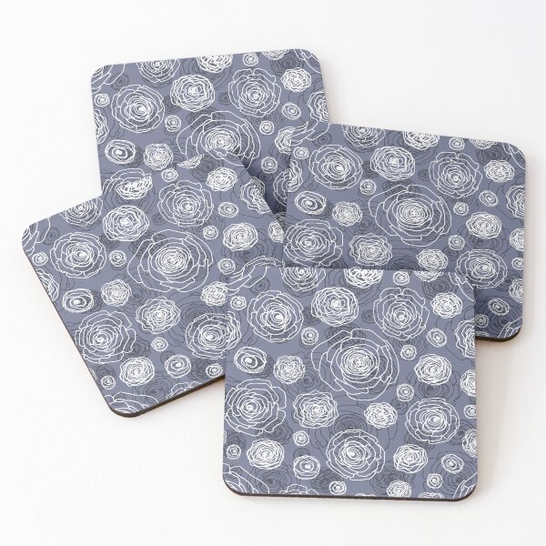 Item preview,  Floral sketch seamless pattern on grey blue s designed and sold by Yulia Chepurova.