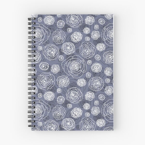 Item preview,  Floral sketch seamless pattern on grey blue s designed and sold by Yulia Chepurova.