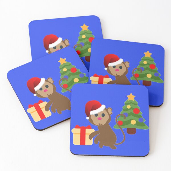 Item preview, santa christmas monkey emoji designed and sold by Gossip Rag.