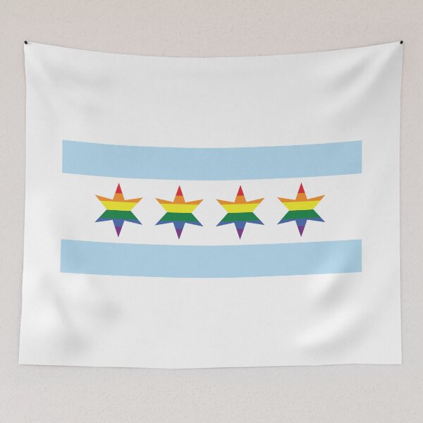 Item preview, Chicago Gay Pride Parade Rainbow Flag designed and sold by Michelle Sarah.