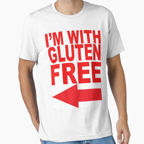 Item preview, I'm With Gluten Free T-Shirt designed and sold by joncow.