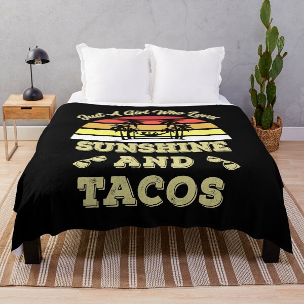 Item preview, Just A Girl Who Loves Sunshine And Tacos designed and sold by TopDawgDesigns.
