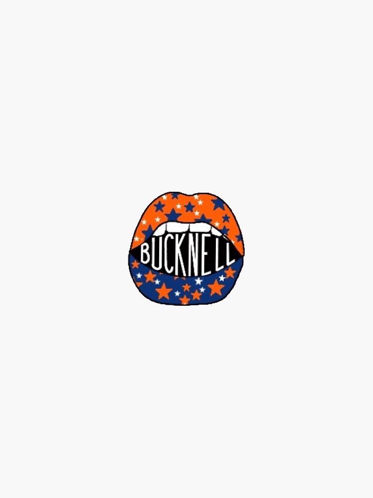 Bucknell Lips Sticker For Sale By Julias6701 Redbubble