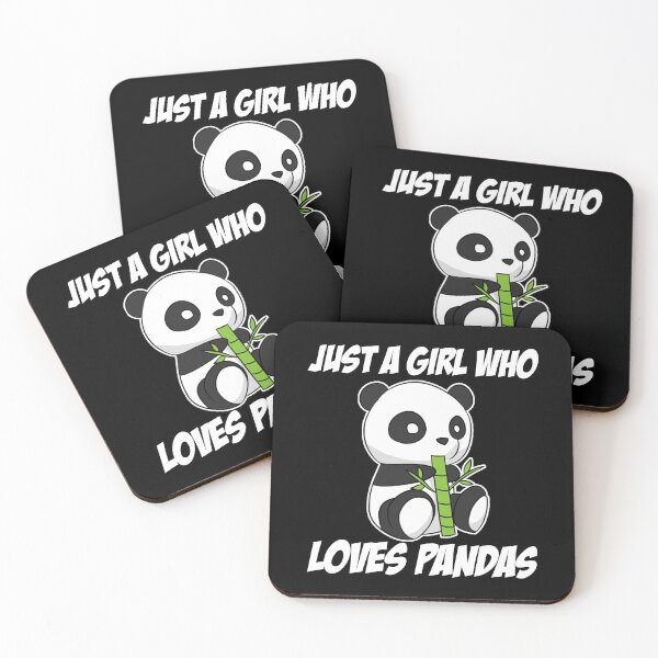 Item preview, Just A Girl Who Loves Pandas designed and sold by TopDawgDesigns.