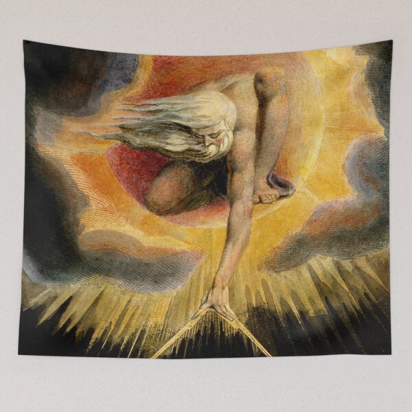 Item preview, William Blake "Urizen depicted in Blake's watercoloured etching The Ancient of Days." designed and sold by Alexandra Dahl.