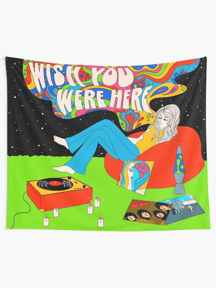 Alternate view of Wish you were here Tapestry