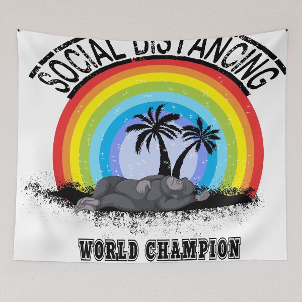 Item preview, social distancing world champion designed and sold by ArrigoLazzaro.