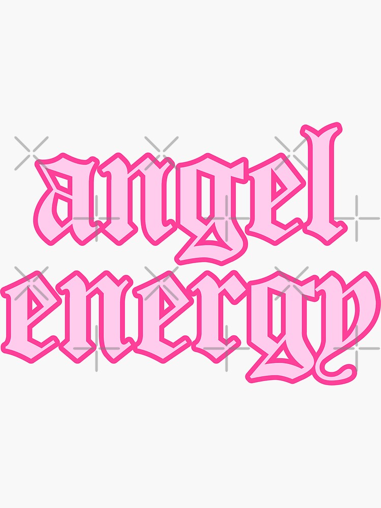 "ANGEL ENERGY" Sticker for Sale by erisullivan | Redbubble