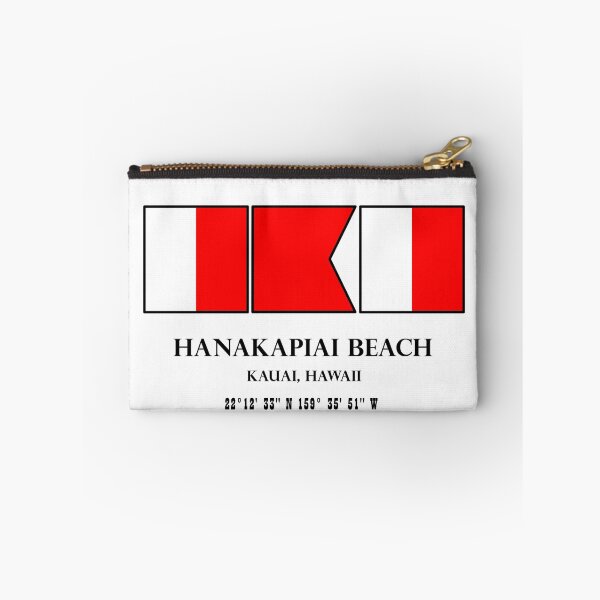 Item preview, Hanakapiai Beach Hawaii Nautical Flag Art designed and sold by DESTINATIONS DECAL.