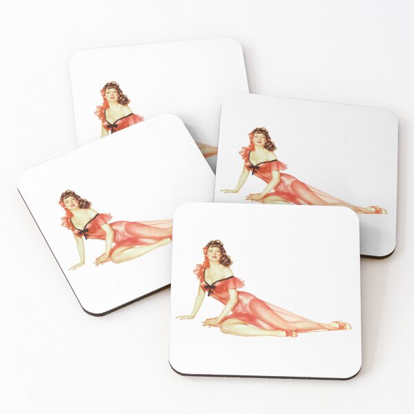 Item preview, Brunette Flower in Hair Lingerie Pin-Up designed and sold by digitalvintage.