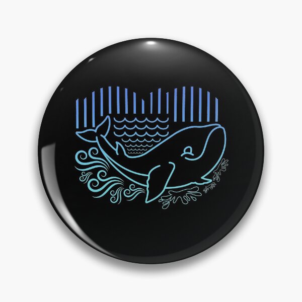 Item preview, Whale blue water animal mammal whale gift designed and sold by redshirtz.