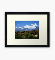 From Desert To Mountain Framed Print