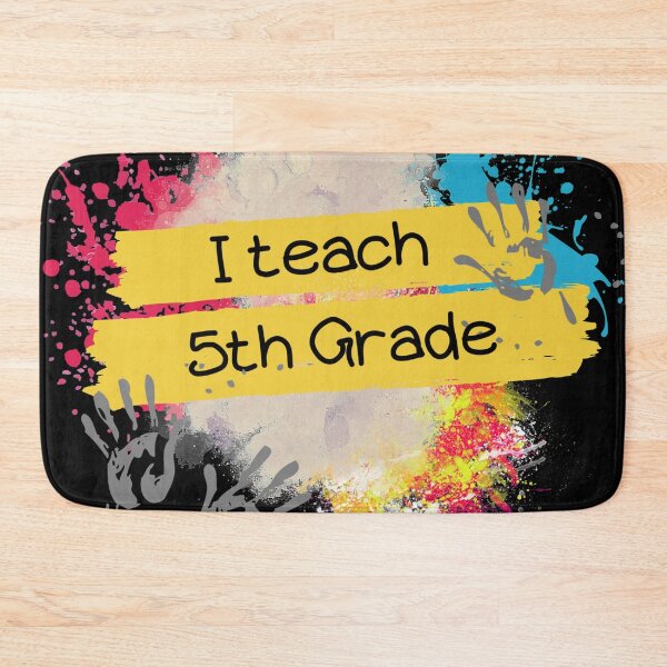 Item preview, "I Teach 5th Grade" Paint Teacher Shirt, Mug, Gift, etc. designed and sold by Teacher PRIDE.