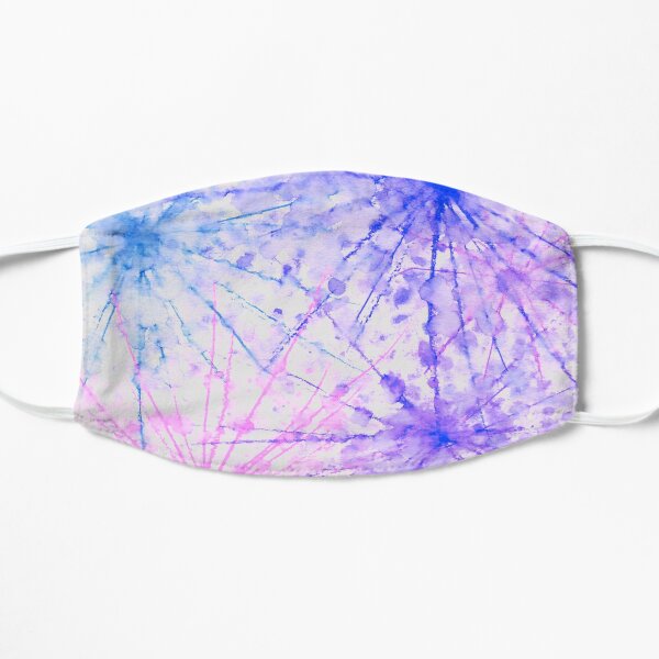 fireworks - purple on white Flat Mask