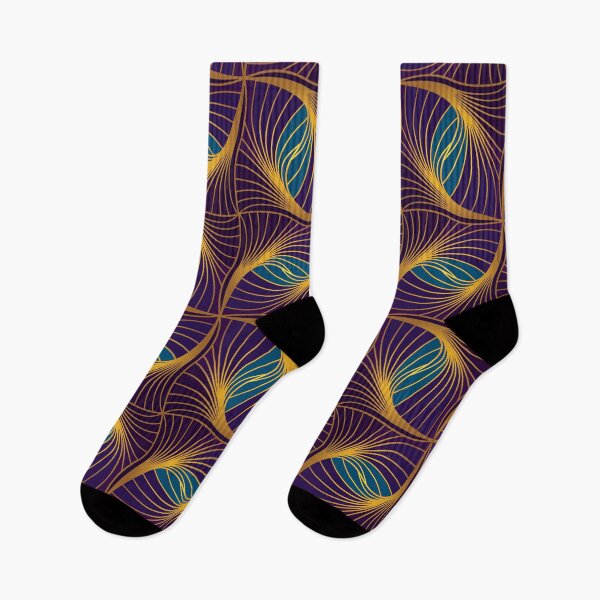 Item preview, Gold and Blue Delight - Abstract Geometric Pattern by Amanda M Lucas designed and sold by Amanda Lucas.