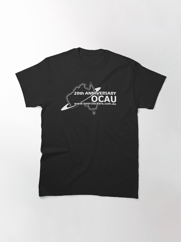 Thumbnail 3 of 7, Classic T-Shirt, OCAU 20th Anniversary Logo designed and sold by OCAU.
