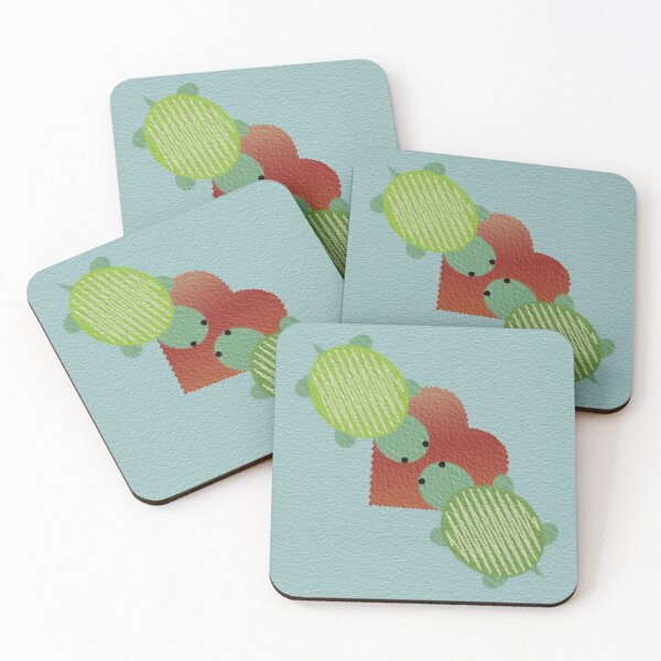 Item preview, Turtle Love Blue Background designed and sold by Hedgie Designs.