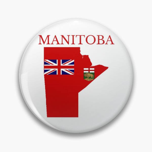 Item preview, Manitoba Flag Map, MB, Canada designed and sold by marosharaf.