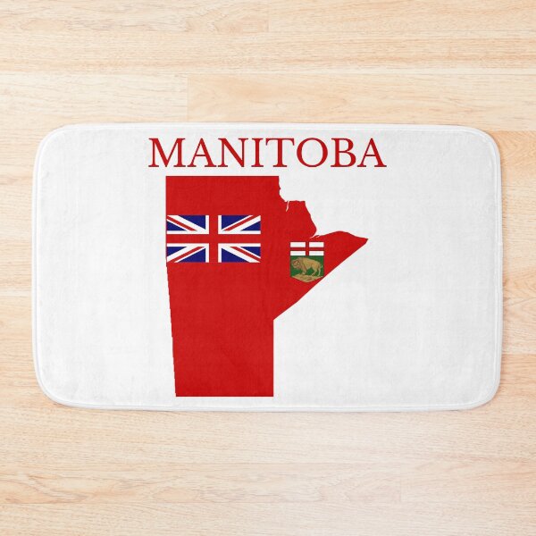 Item preview, Manitoba Flag Map, MB, Canada designed and sold by marosharaf.