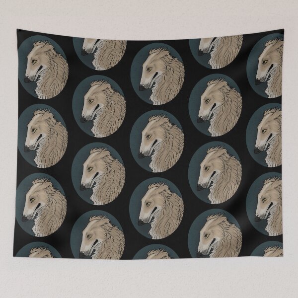 Item preview, Neotraditional Borzoi Portrait designed and sold by Laura Horrorshow.