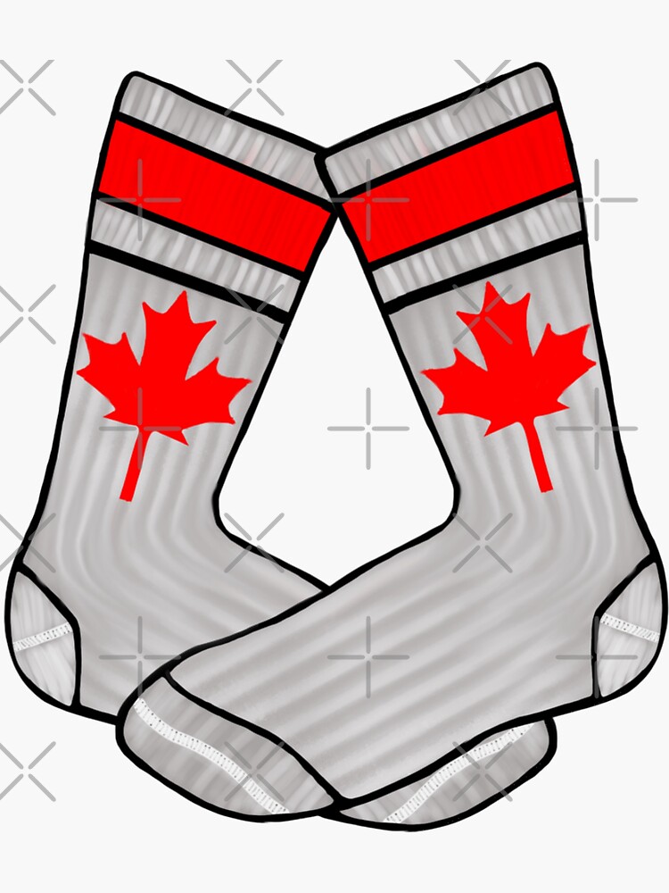 "Wooly Canadian Socks emote " Sticker for Sale by ChezRawz Redbubble