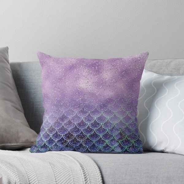 Item preview, Silver Sparkle Purple Ombre Mermaid Scales designed and sold by aprincessinsp.