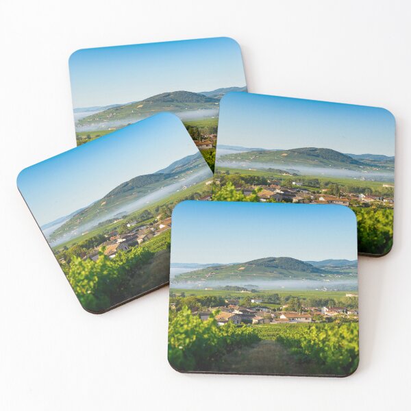 Item preview, Brouilly hill and vineyards with morning lights in Beaujolais land, France designed and sold by Gaël FONTAINE.