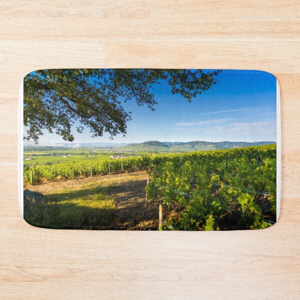 Item preview, Brouilly hill and vineyards with morning lights in Beaujolais land, France designed and sold by Gaël FONTAINE.