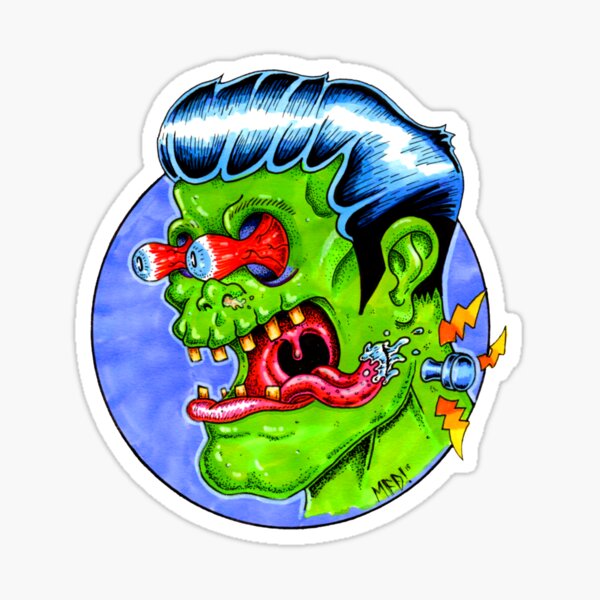 Freaky Frankie (Color) Sticker
