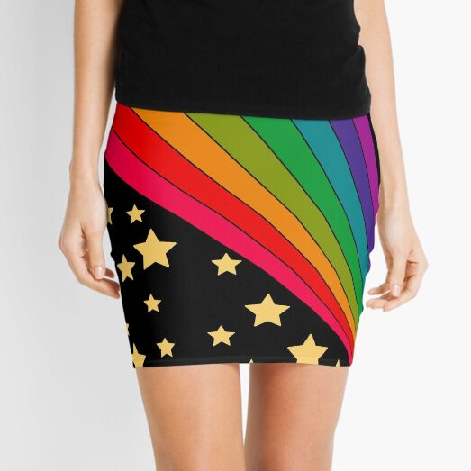 Stars and rainbow  Mini Skirt