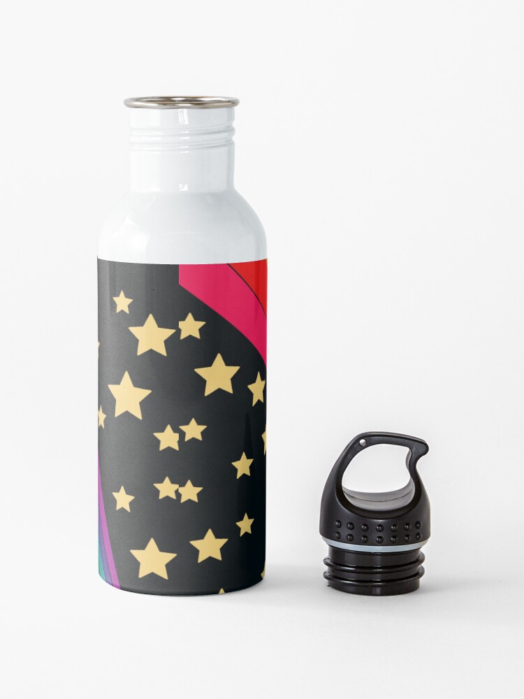 Alternate view of Stars and rainbow Water Bottle