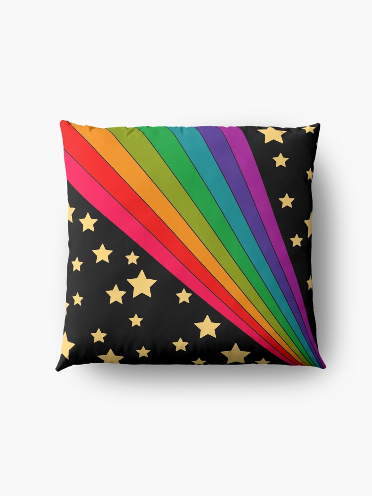 Alternate view of Stars and rainbow Floor Pillow