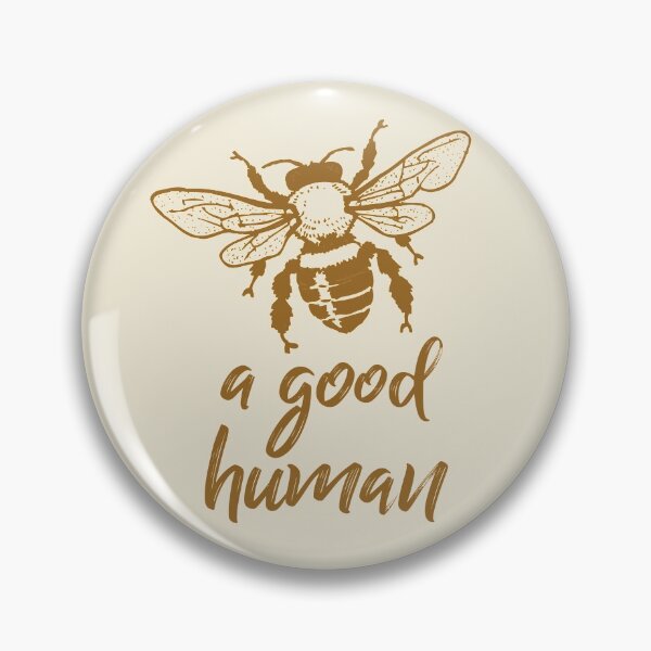 Item preview, Bee a good human typography text art quote by Word Fandom - wordfandom designed and sold by Kerry Pritchard.
