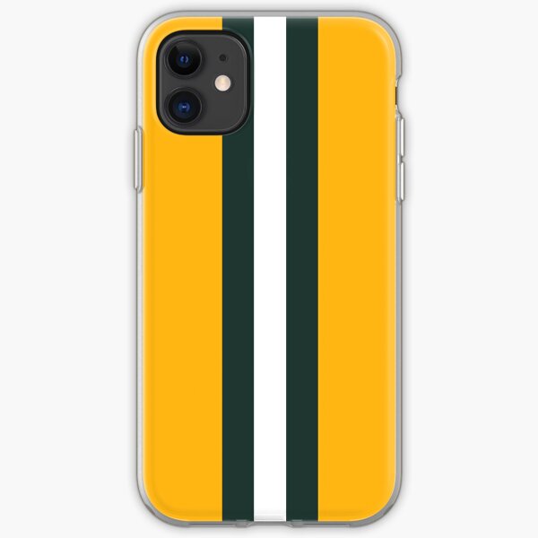 Green Bay Packers Stripes Design iPhone Soft Case