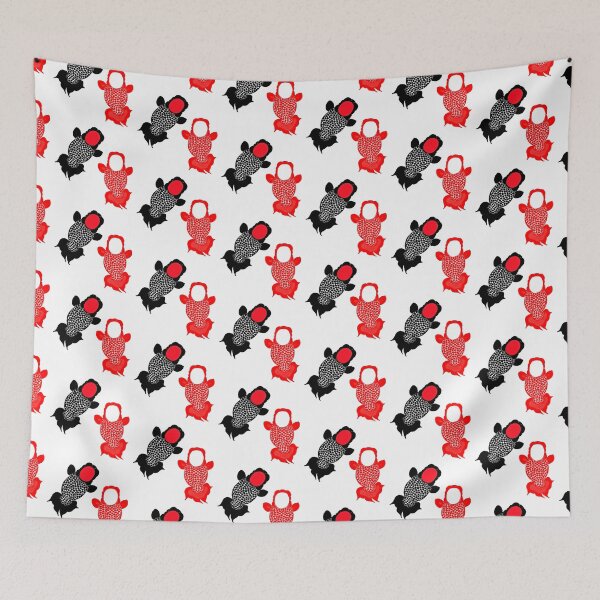 Item preview, Ranchu Black and Red Goldfish designed and sold by Nosnah.