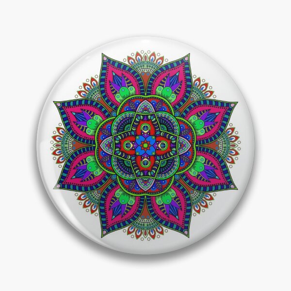 Item preview, Mandala 1 -  Geometric Pattern with Black Outline by Amanda M Lucas designed and sold by Amanda Lucas.