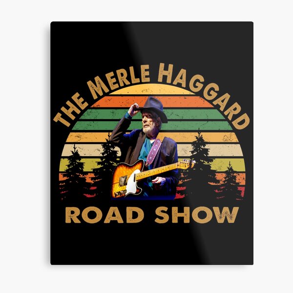 The Merle Haggard Road show retro Metal Print