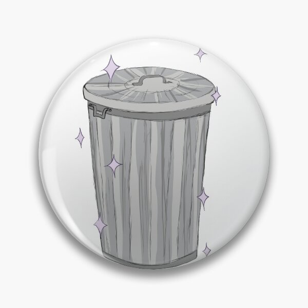 Item preview, Kawaii Trash Can designed and sold by TessDrawsStuff.