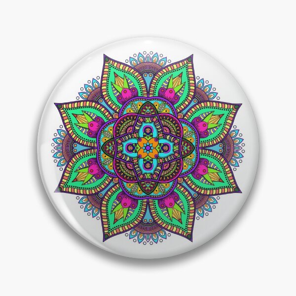 Item preview, Mandala 3 - Geometric Pattern with Black Outline by Amanda M Lucas designed and sold by Amanda Lucas.