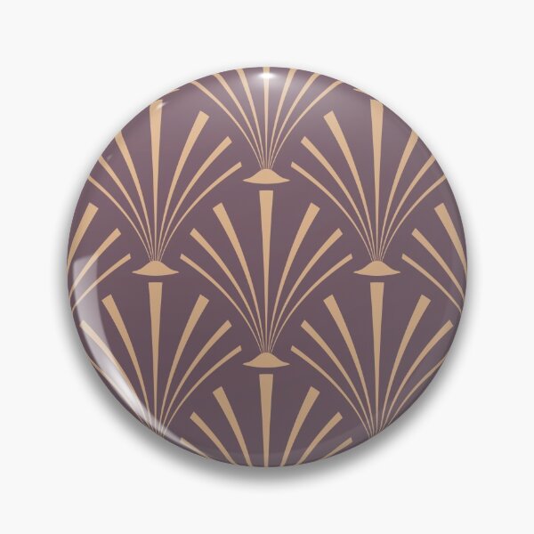 Aperçu de l'œuvre Motif palmier Art déco en violet créée et vendue par BAYSTALT.