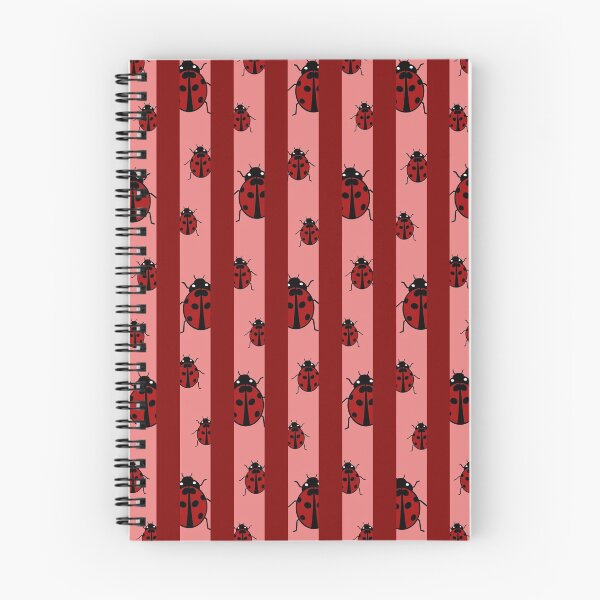 Item preview, Red Ladybird Horizontal Lines Red and Salmon designed and sold by ByJezie.