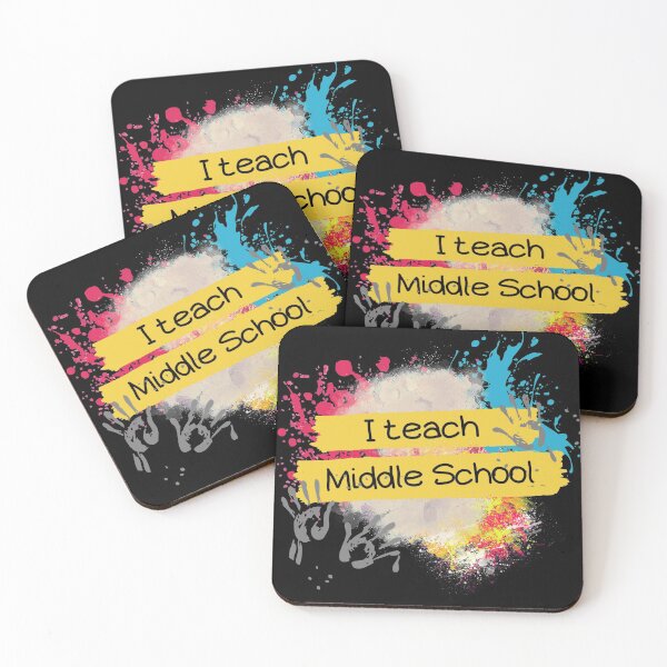 Item preview, "I Teach Middle School" Paint Teacher Shirt, Mug, Gift, etc. designed and sold by Teacher PRIDE.