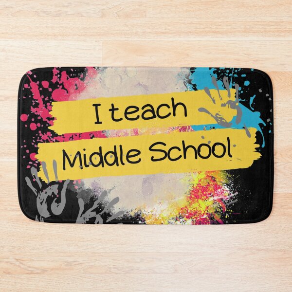 Item preview, "I Teach Middle School" Paint Teacher Shirt, Mug, Gift, etc. designed and sold by Teacher PRIDE.