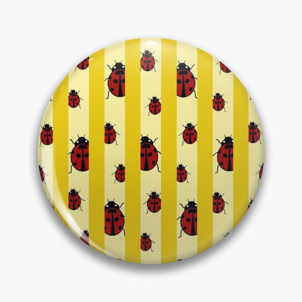 Item preview, Red Ladybird Horizontal Lines Yellow and Light Yellow designed and sold by ByJezie.